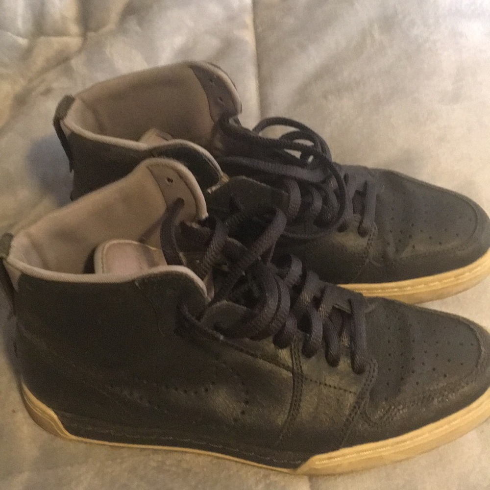 Army green high top nikes